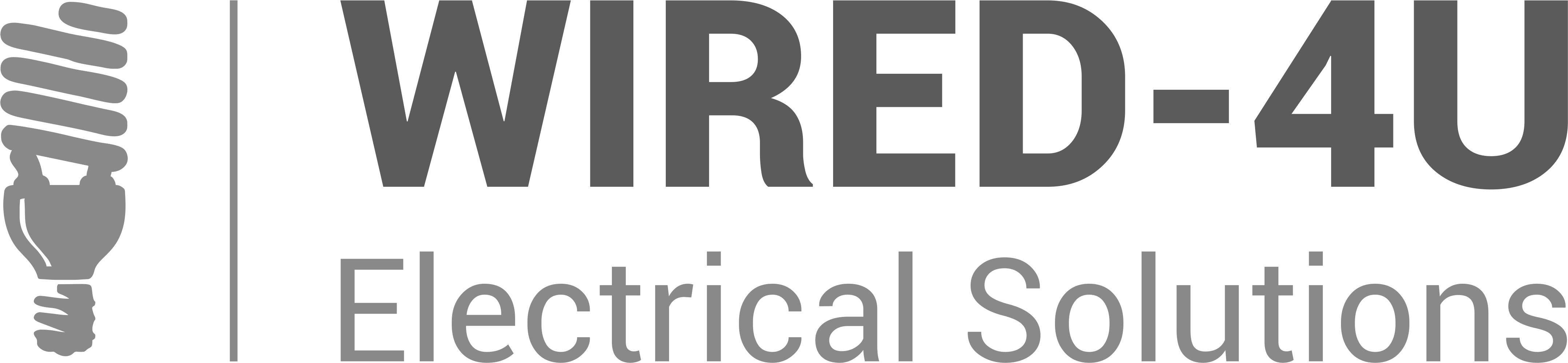 Wired 4 U Electrical Solutions Logo