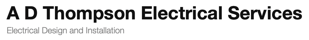 A D Thompson Electrical Logo