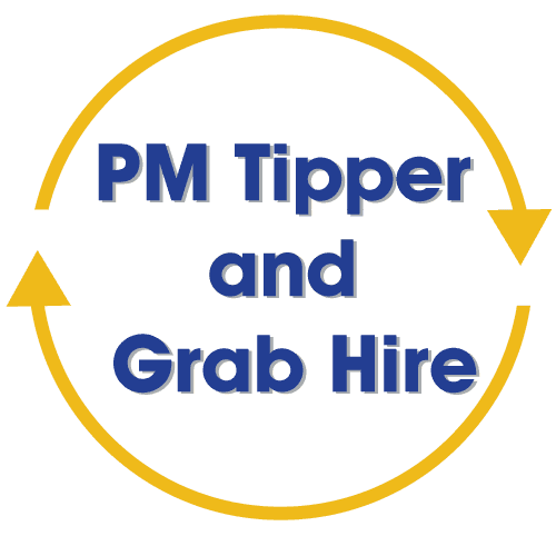 PM Tipper And Grab Hire Logo