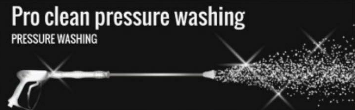 Pro Clean Pressure Washing Logo
