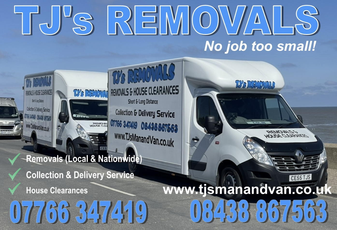 TJ's Man & Van Logo