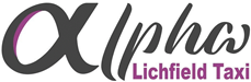 Alpha Lichfield Taxi Logo